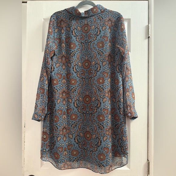 Cabi Provincial Long Sleeve Floral Shift Dress Womens Size M - Picture 5 of 12